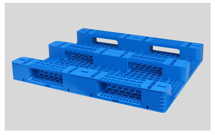 1412網(wǎng)格川字塑料托盤背面