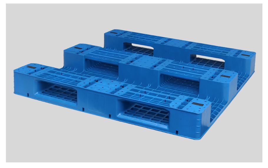 1350網(wǎng)格川字塑料托盤背面