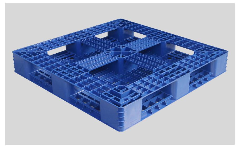 1111網(wǎng)格田字塑料托盤反面
