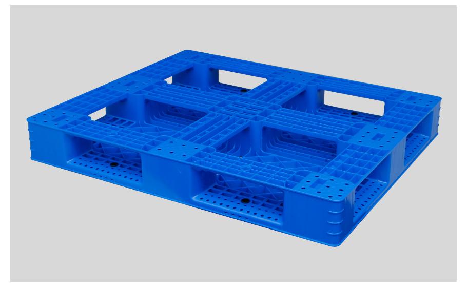 1210網(wǎng)格田字塑料托盤反面